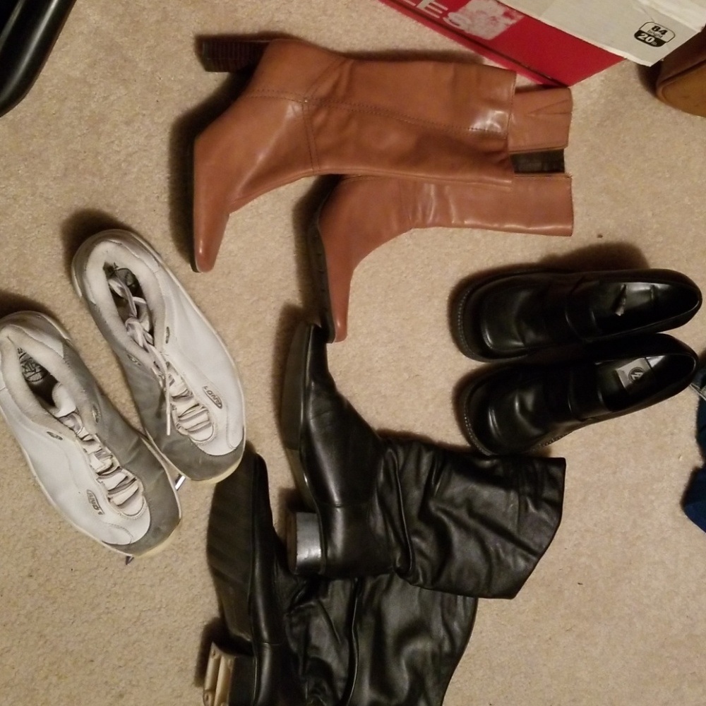 Boots, sneakers, platforms